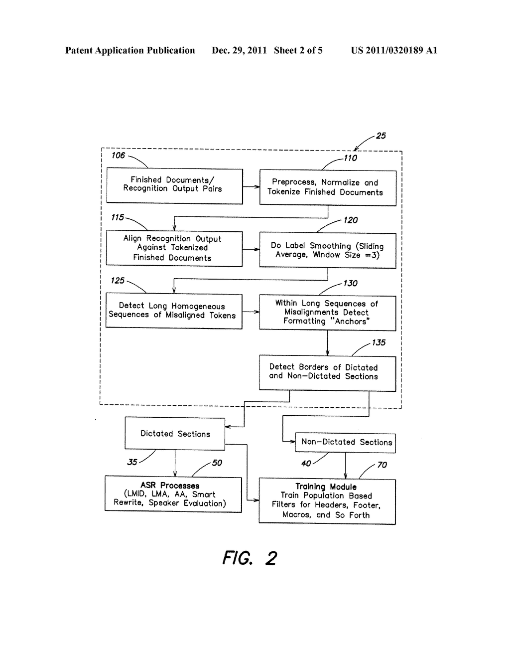 SYSTEMS AND METHODS FOR FILTERING DICTATED AND NON-DICTATED SECTIONS OF     DOCUMENTS - diagram, schematic, and image 03