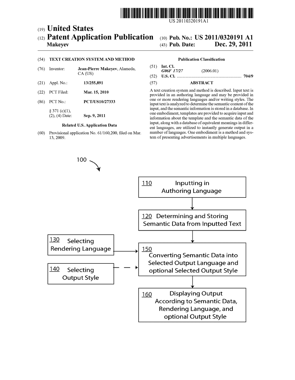 TEXT CREATION SYSTEM AND METHOD - diagram, schematic, and image 01