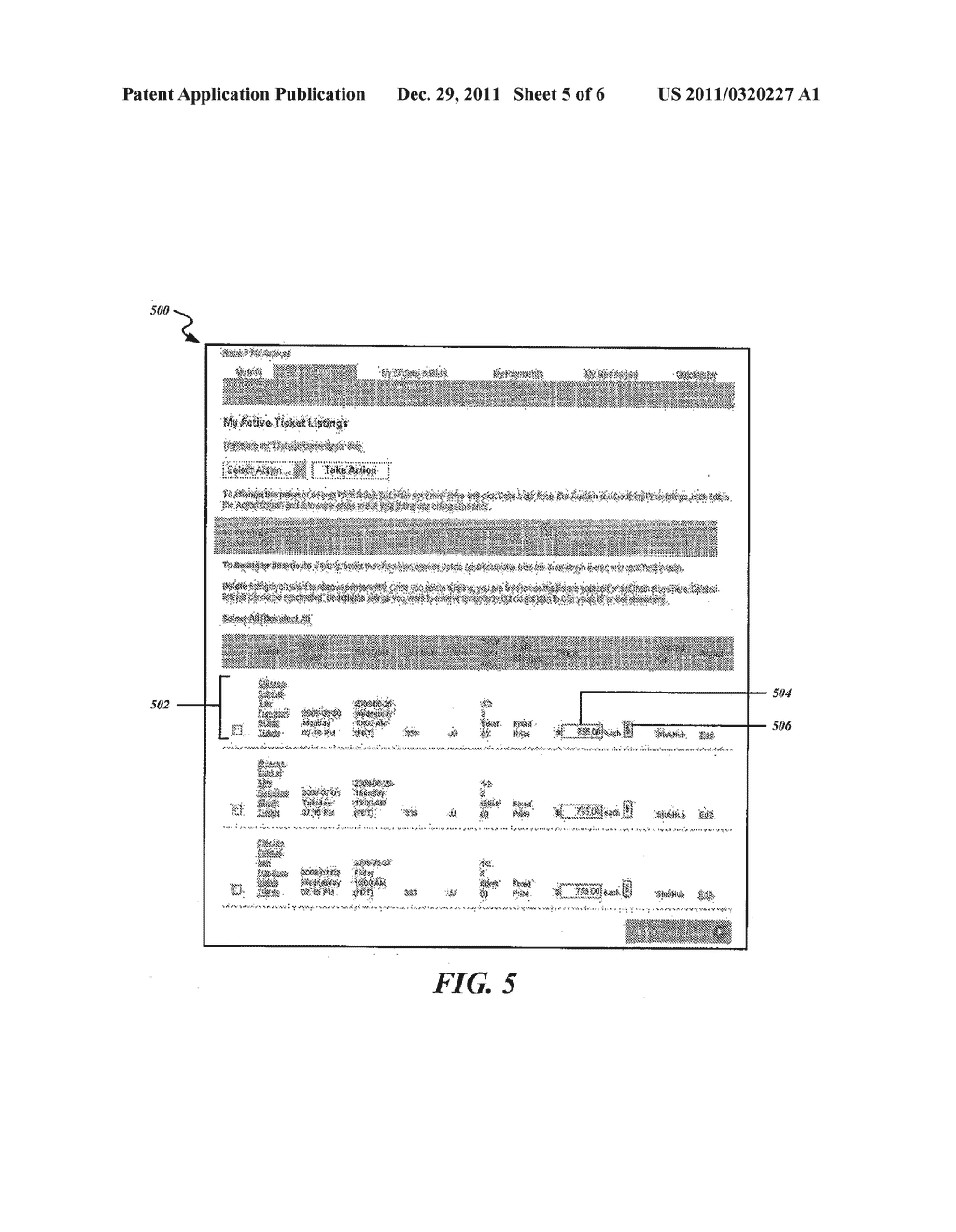 SYSTEM AND METHODS FOR MAPPING PRICE AND LOCATION OF TICKETS IN AN EVENT     VENUE - diagram, schematic, and image 06