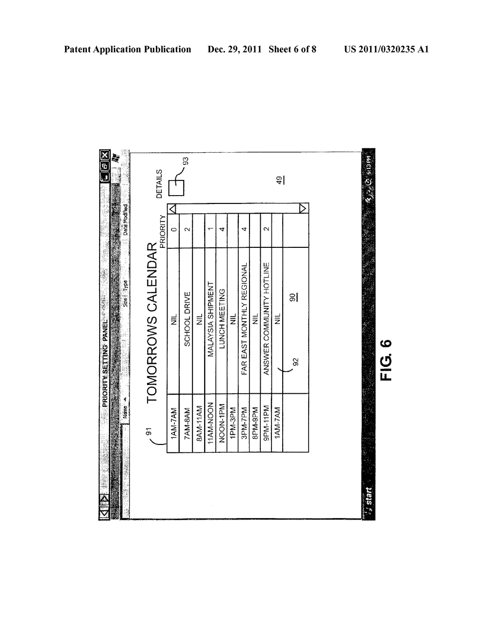 COMPUTER CONTROLLED MEETINGS CALENDAR SCHEDULER BASED UPON IMPORTANCE OF     MEETING ATTRIBUTES - diagram, schematic, and image 07