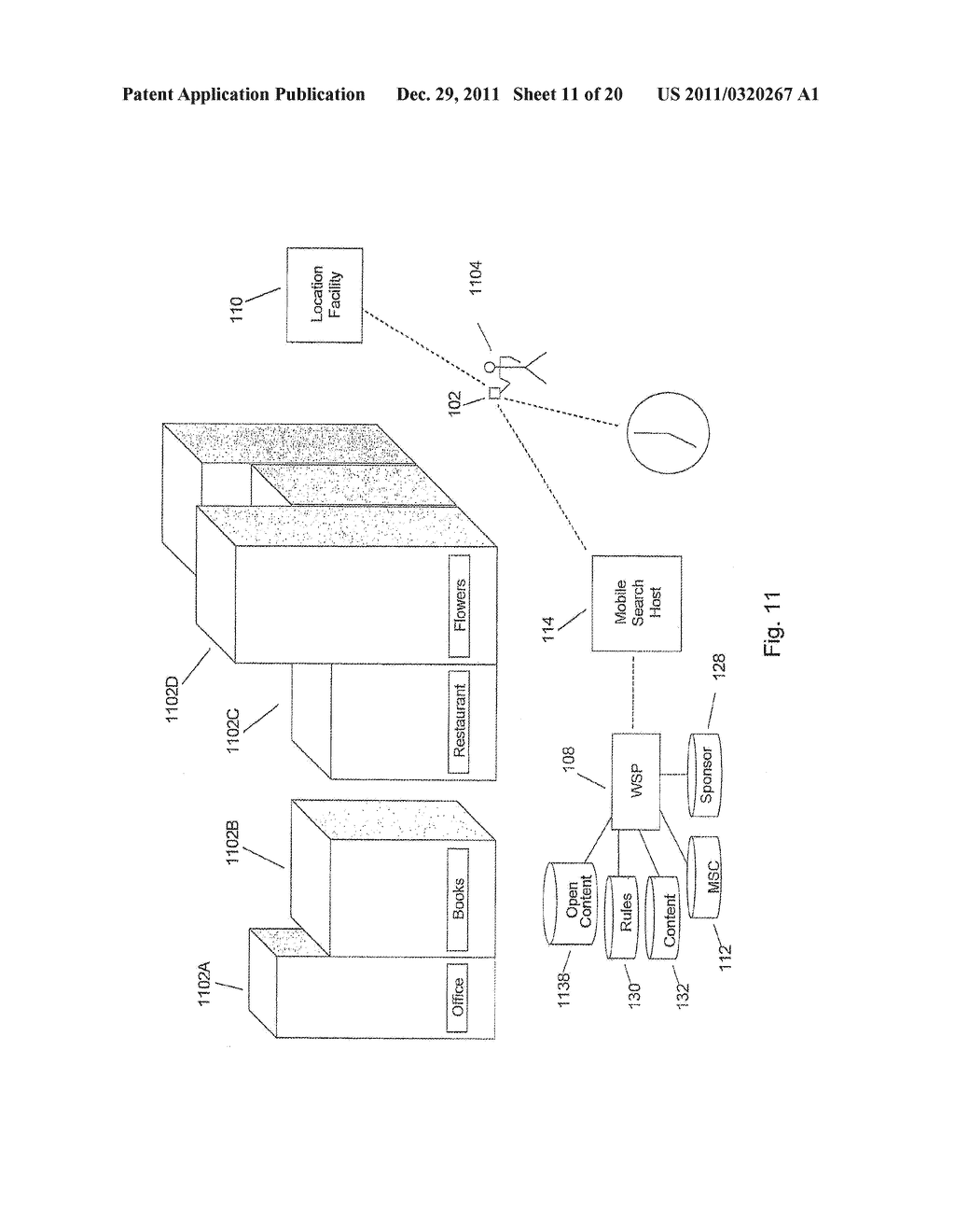 SYSTEM FOR TARGETING ADVERTISING CONTENT TO A PLURALITY OF MOBILE     COMMUNICATION FACILITIES - diagram, schematic, and image 12