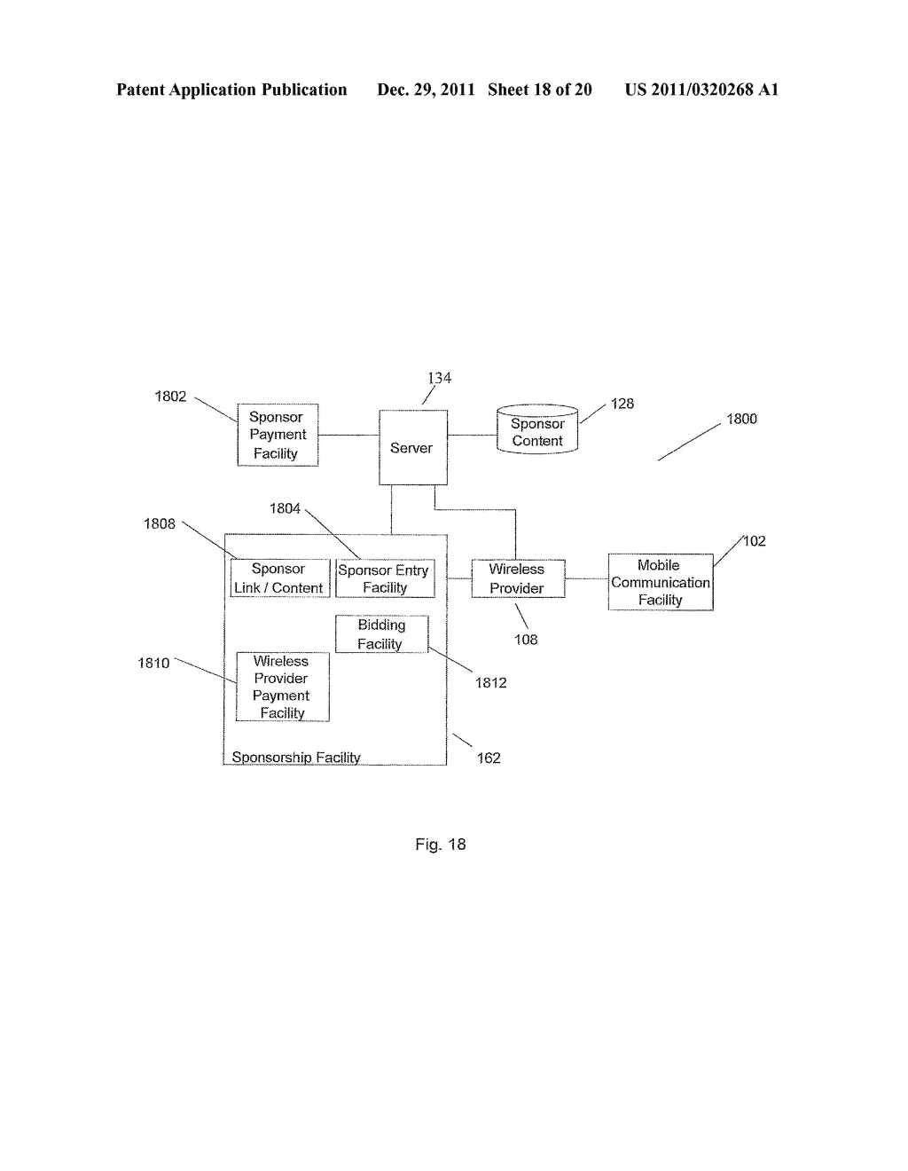 SYSTEM FOR TARGETING ADVERTISING CONTENT TO A PLURALITY OF MOBILE     COMMUNICATION FACILITIES - diagram, schematic, and image 19