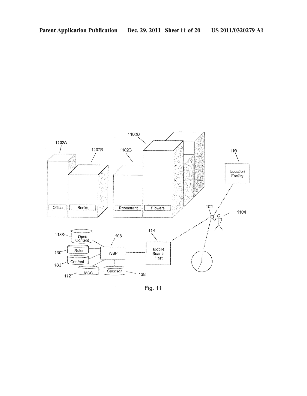 SYSTEM FOR TARGETING ADVERTISING CONTENT TO A PLURALITY OF MOBILE     COMMUNICATION FACILITIES - diagram, schematic, and image 12