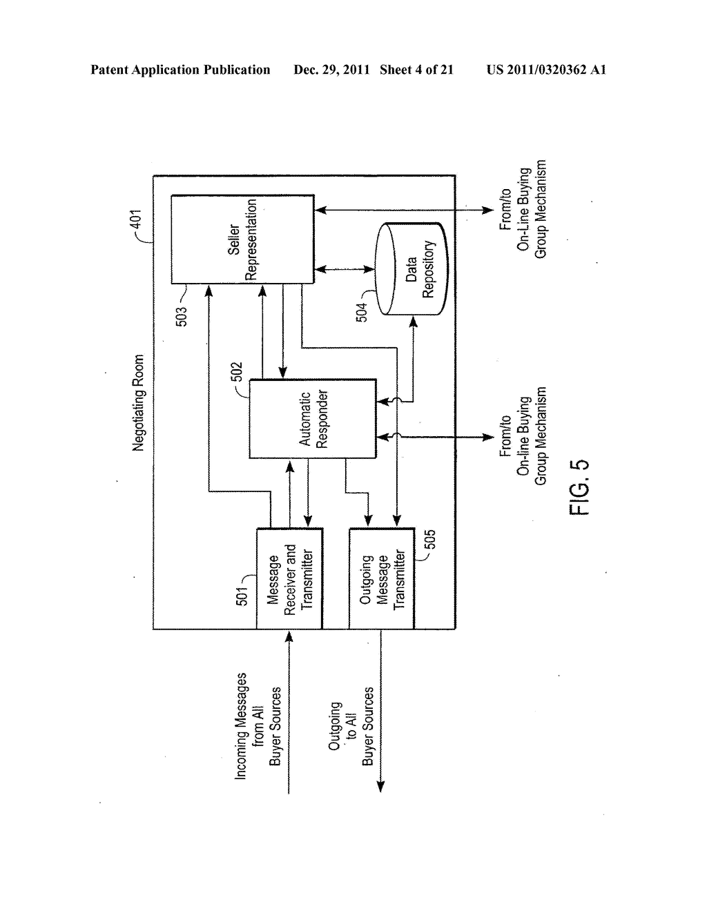 SYSTEM AND METHOD FOR ENHANCING BUYER AND SELLER INTERACTION DURING A     GROUP-BUYING SALE - diagram, schematic, and image 05