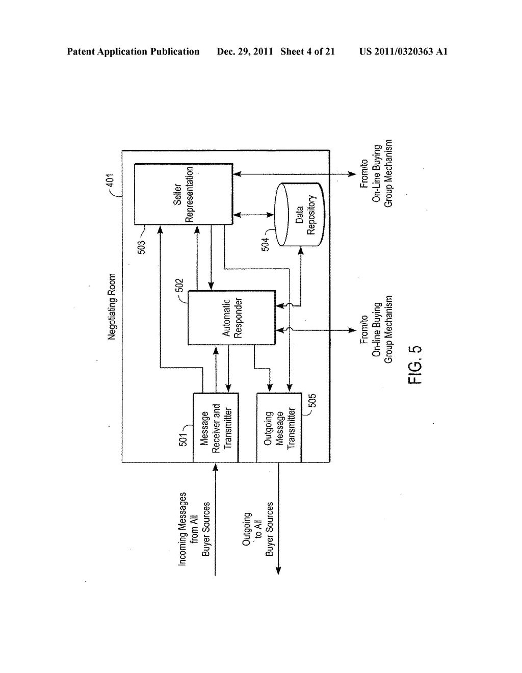 SYSTEM AND METHOD FOR ENHANCING BUYER AND SELLER INTERACTION DURING A     GROUP-BUYING SALE - diagram, schematic, and image 05