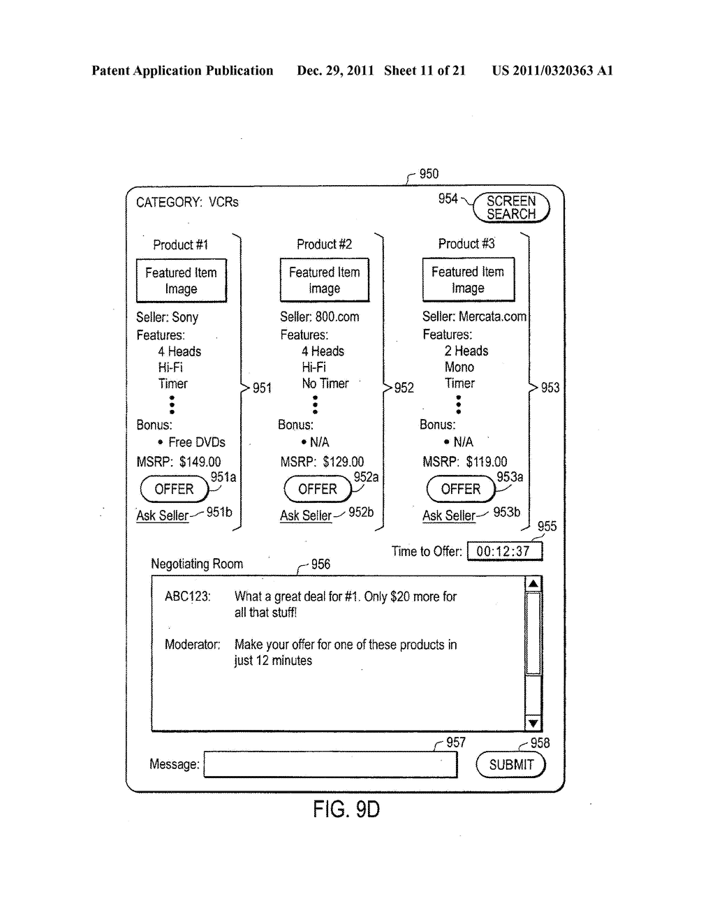 SYSTEM AND METHOD FOR ENHANCING BUYER AND SELLER INTERACTION DURING A     GROUP-BUYING SALE - diagram, schematic, and image 12