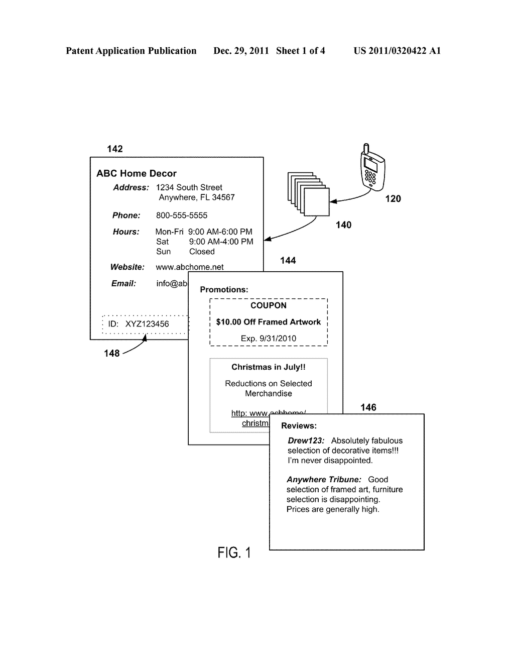 System and Method for Delivery of Business Information Through an     Electronic Address Book - diagram, schematic, and image 02