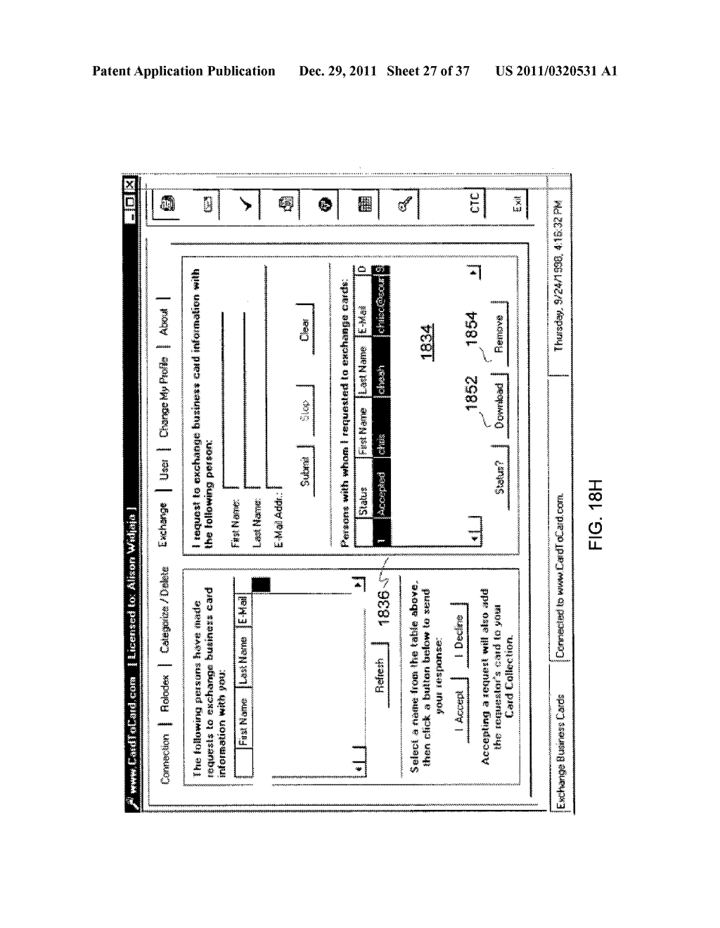 SYSTEM FOR CONTROLLED DISTRIBUTION OF USER PROFILES OVER A NETWORK - diagram, schematic, and image 28