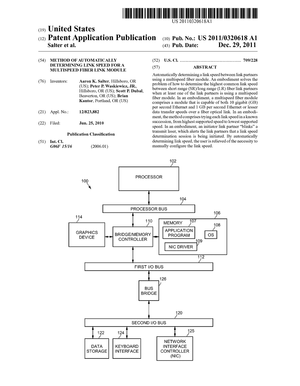 METHOD OF AUTOMATICALLY DETERMINING LINK SPEED FOR A MULTISPEED FIBER LINK     MODULE - diagram, schematic, and image 01