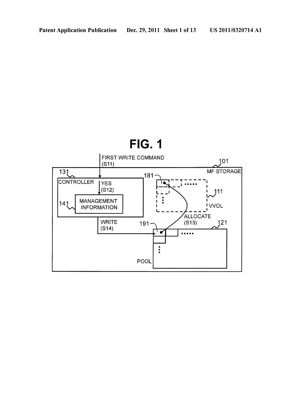 MAINFRAME STORAGE APPARATUS THAT UTILIZES THIN PROVISIONING - diagram, schematic, and image 02