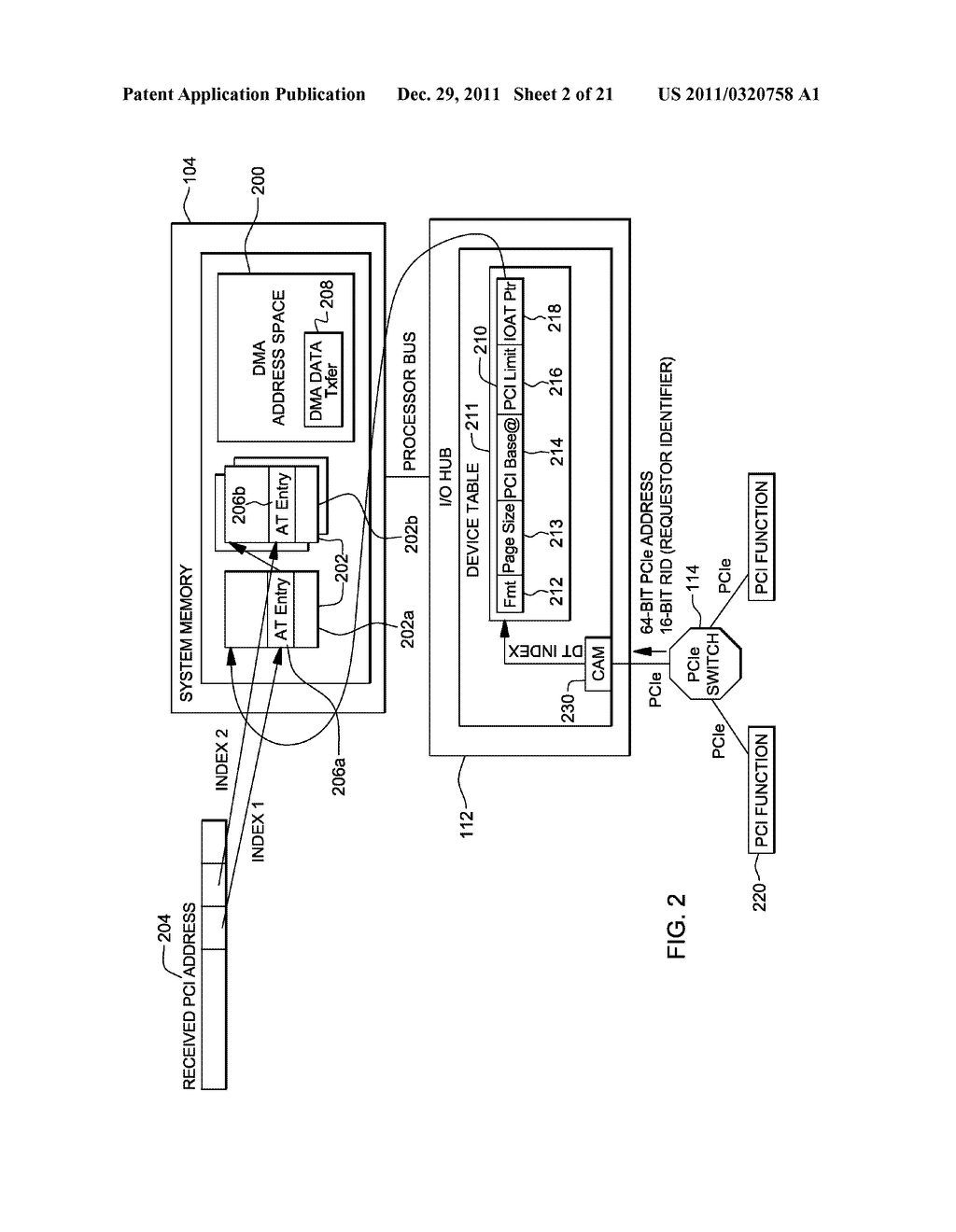 TRANSLATION OF INPUT/OUTPUT ADDRESSES TO MEMORY ADDRESSES - diagram, schematic, and image 03