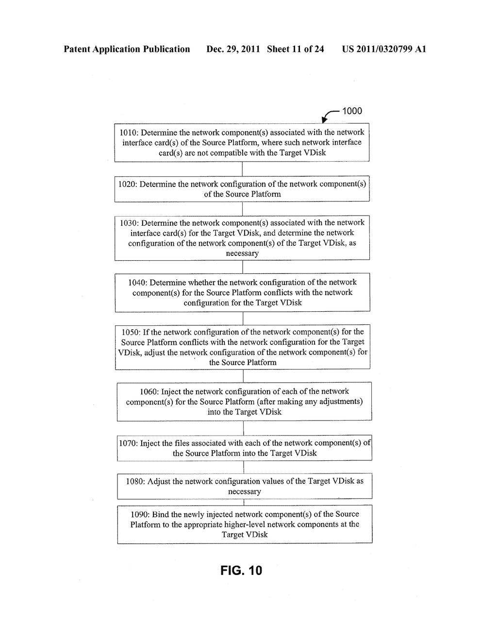 APPARATUS AND METHOD FOR NETWORK DRIVER INJECTION INTO TARGET IMAGE - diagram, schematic, and image 12