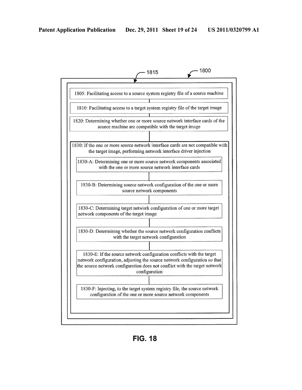 APPARATUS AND METHOD FOR NETWORK DRIVER INJECTION INTO TARGET IMAGE - diagram, schematic, and image 20