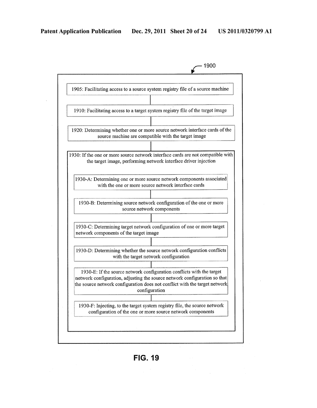 APPARATUS AND METHOD FOR NETWORK DRIVER INJECTION INTO TARGET IMAGE - diagram, schematic, and image 21