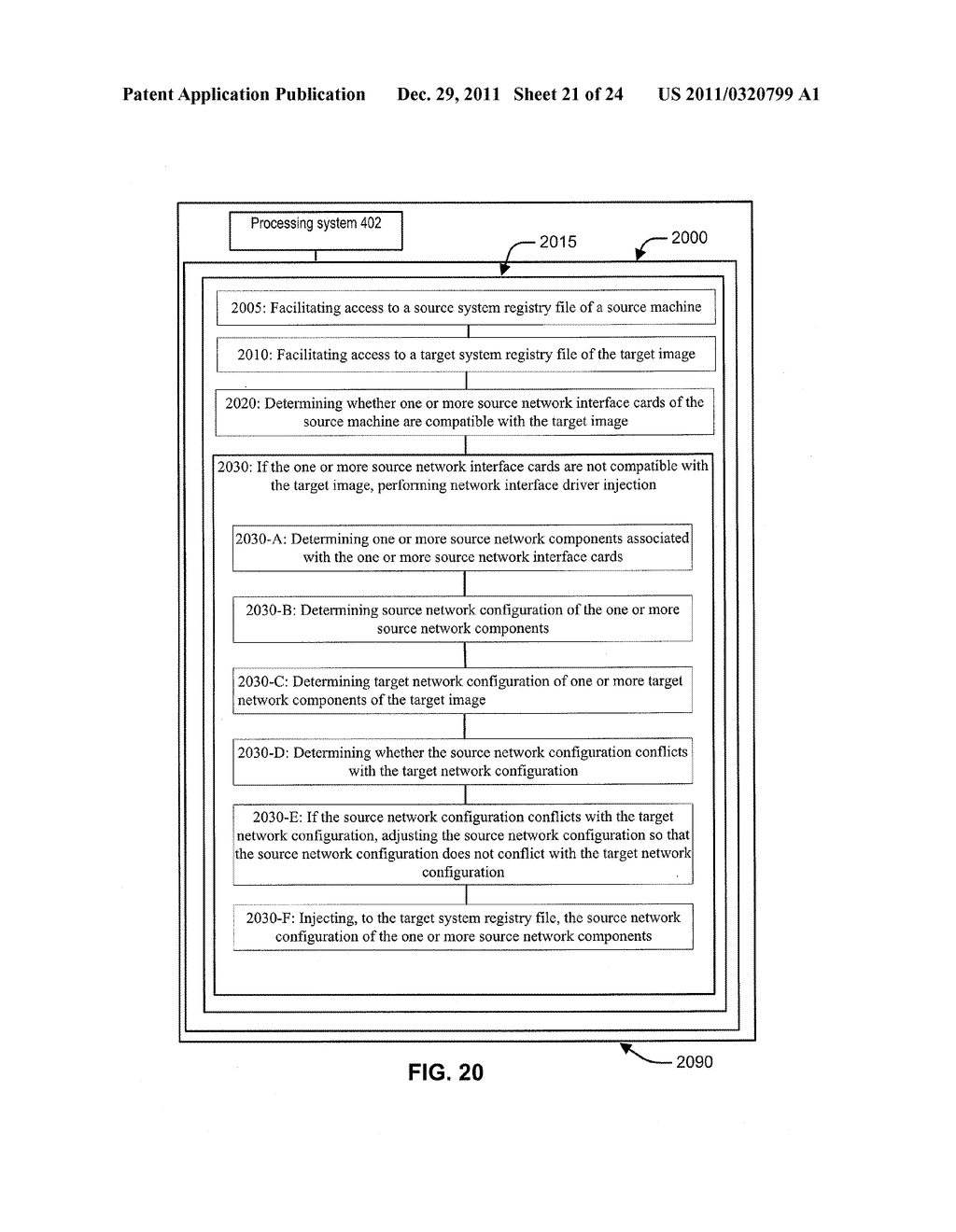 APPARATUS AND METHOD FOR NETWORK DRIVER INJECTION INTO TARGET IMAGE - diagram, schematic, and image 22