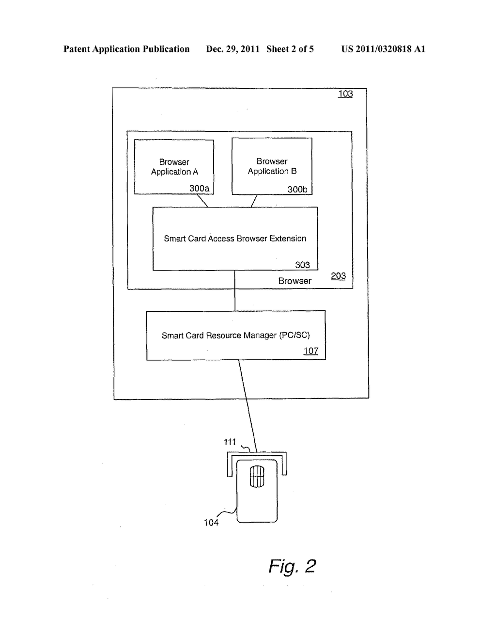 SYSTEM AND METHOD FOR PROVIDING SECURITY IN BROWSER-BASED ACCESS TO SMART     CARDS - diagram, schematic, and image 03