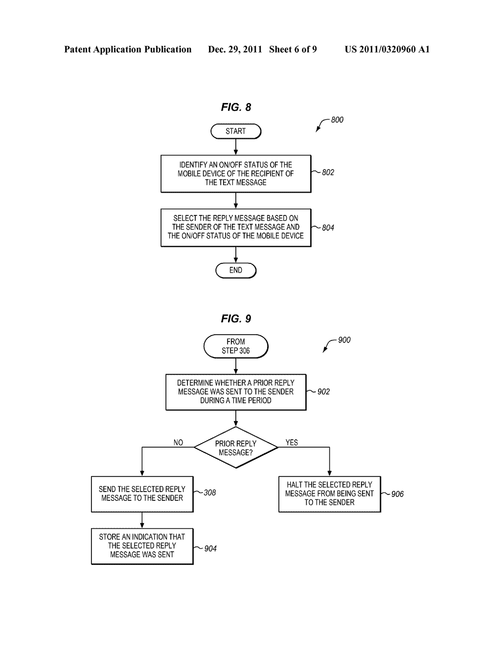 FLEXIBLE AUTOMATIC REPLY FEATURES FOR TEXT MESSAGING - diagram, schematic, and image 07