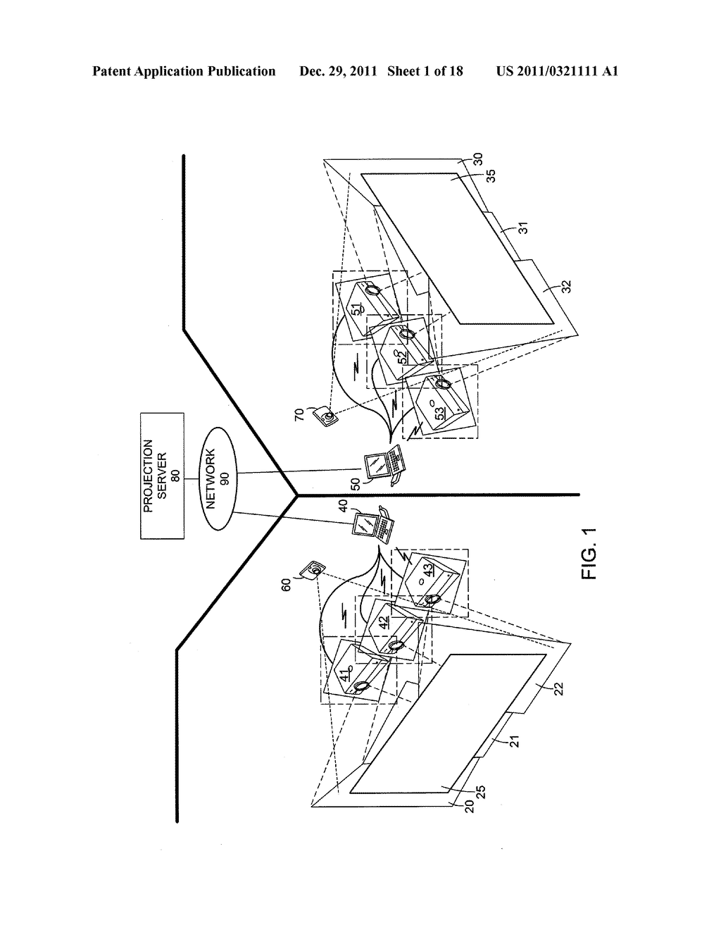 DYNAMIC LAYOUT OF CONTENT FOR MULTIPLE PROJECTORS - diagram, schematic, and image 02