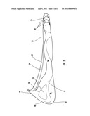 FOOTWEAR HAVING INDEPENDENTLY ARTICUABLE TOE PORTIONS diagram and image