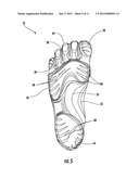 FOOTWEAR HAVING INDEPENDENTLY ARTICUABLE TOE PORTIONS diagram and image