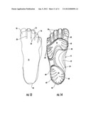 FOOTWEAR HAVING INDEPENDENTLY ARTICUABLE TOE PORTIONS diagram and image