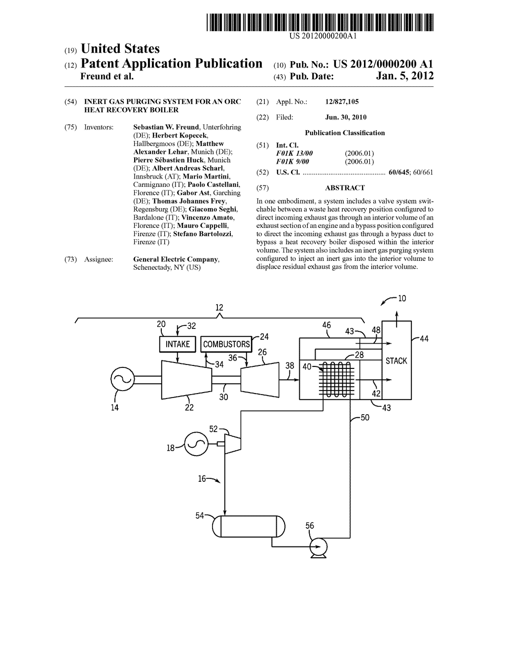 INERT GAS PURGING SYSTEM FOR AN ORC HEAT RECOVERY BOILER - diagram, schematic, and image 01