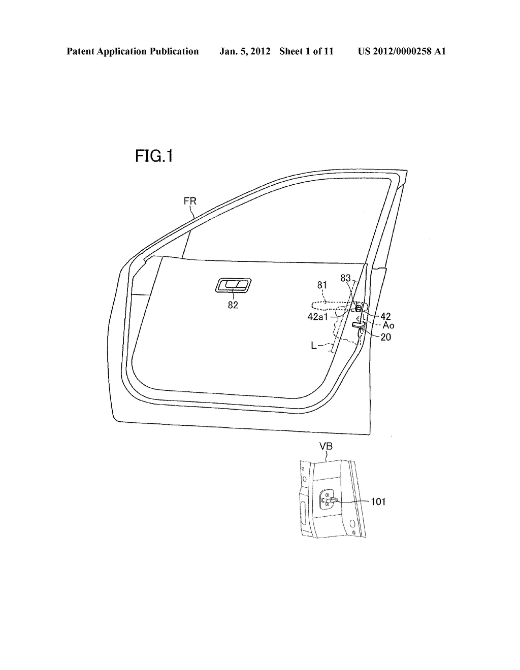 VEHICLE DOOR LOCKING DEVICE - diagram, schematic, and image 02