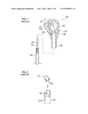 GEARSHIFT KNOB ATTACHING STRUCTURE FOR VEHICLE GEARSHIFT LEVER UNIT diagram and image