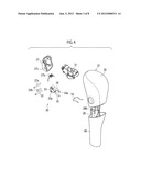 GEARSHIFT KNOB ATTACHING STRUCTURE FOR VEHICLE GEARSHIFT LEVER UNIT diagram and image