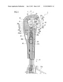 GEARSHIFT KNOB ATTACHING STRUCTURE FOR VEHICLE GEARSHIFT LEVER UNIT diagram and image