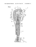 GEARSHIFT KNOB ATTACHING STRUCTURE FOR VEHICLE GEARSHIFT LEVER UNIT diagram and image