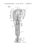 GEARSHIFT KNOB ATTACHING STRUCTURE FOR VEHICLE GEARSHIFT LEVER UNIT diagram and image