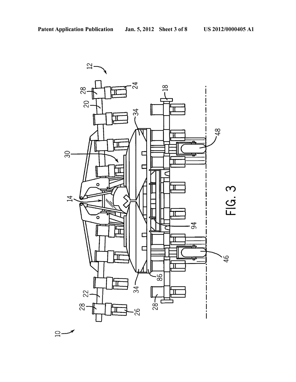 Central Bulk Fill System Having Stowable Ladder For Stack-Fold Farm     Implement - diagram, schematic, and image 04