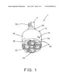 Mixing valve device switchable to different outlet diagram and image