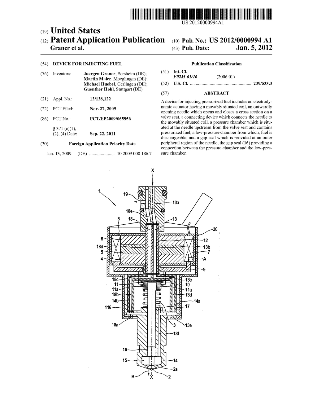 DEVICE FOR INJECTING FUEL - diagram, schematic, and image 01