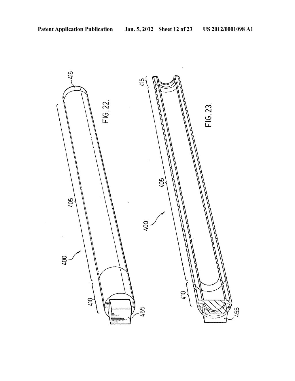 EXCIMER RADIATION LAMP ASSEMBLY, AND SOURCE MODULE AND FLUID TREATMENT     SYSTEM CONTAINING SAME - diagram, schematic, and image 13