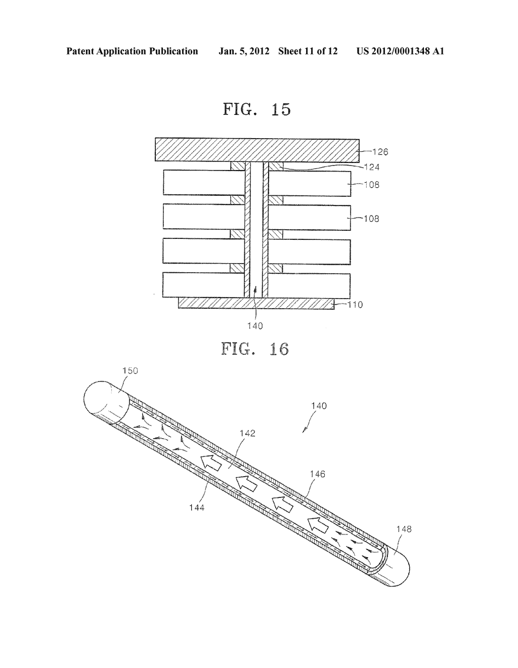 WAFER STACKED PACKAGE WAVING BERTICAL HEAT EMISSION PATH AND METHOD OF     FABRICATING THE SAME - diagram, schematic, and image 12