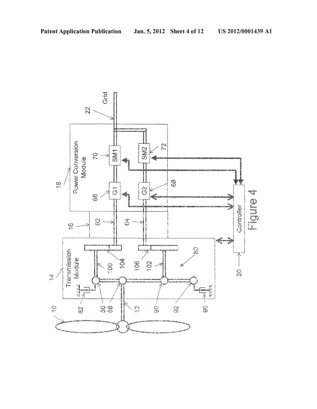 SYSTEM FOR CONVERTING WIND POWER TO ELECTRICAL POWER WITH TRANSMISSION - diagram, schematic, and image 05