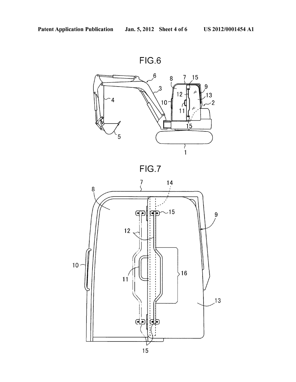 DOOR FOR CABIN IN CONSTRUCTION MACHINE - diagram, schematic, and image 05