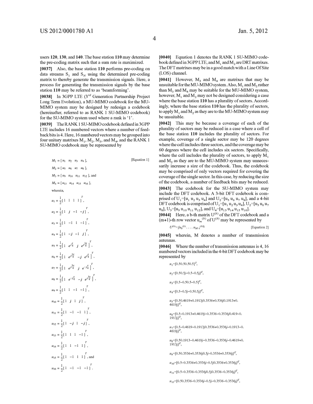 CODEBOOK FOR MULTIPLE USER MULTIPLE INPUT MULTIPLE OUTPUT SYSTEM AND     COMMUNICATION DEVICE USING THE CODEBOOK - diagram, schematic, and image 11