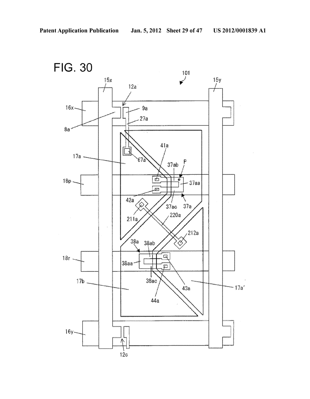 ACTIVE MATRIX SUBSTRATE, LIQUID CRYSTAL PANEL, LIQUID CRYSTAL DISPLAY     DEVICE, LIQUID CRYSTAL DISPLAY UNIT, AND TELEVISION RECEIVER - diagram, schematic, and image 30