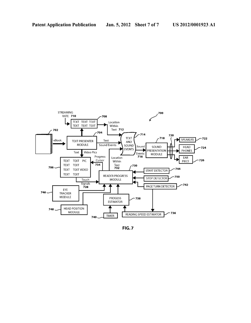 SOUND-ENHANCED EBOOK WITH SOUND EVENTS TRIGGERED BY READER PROGRESS - diagram, schematic, and image 08