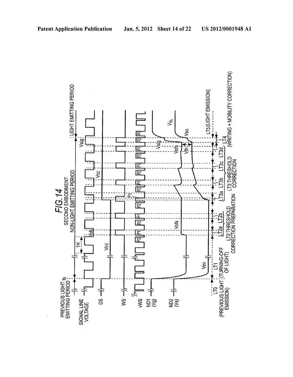 Display device, pixel circuit and display drive method thereof - diagram, schematic, and image 15