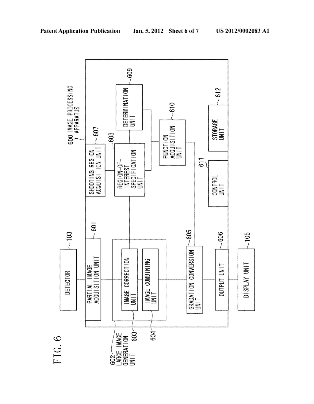 IMAGE PROCESSING APPARATUS, RADIATION IMAGING SYSTEM, IMAGE PROCESSING     METHOD, AND STORAGE MEDIUM STORING A PROGRAM - diagram, schematic, and image 07