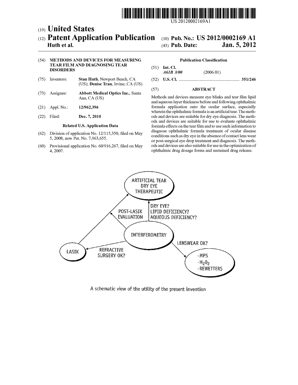 METHODS AND DEVICES FOR MEASURING TEAR FILM AND DIAGNOSING TEAR DISORDERS - diagram, schematic, and image 01