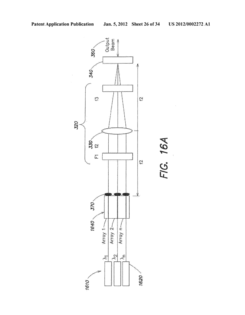 EXTERNAL-CAVITY ONE-DIMENSIONAL MULTI-WAVELENGTH BEAM COMBINING OF     TWO-DIMENSIONAL LASER ELEMENTS - diagram, schematic, and image 27