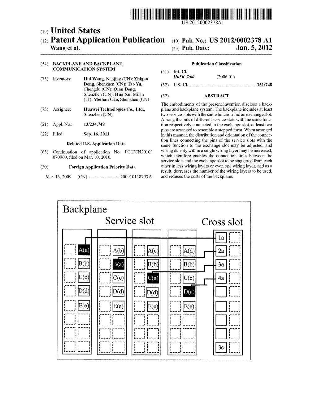 BACKPLANE AND BACKPLANE COMMUNICATION SYSTEM - diagram, schematic, and image 01