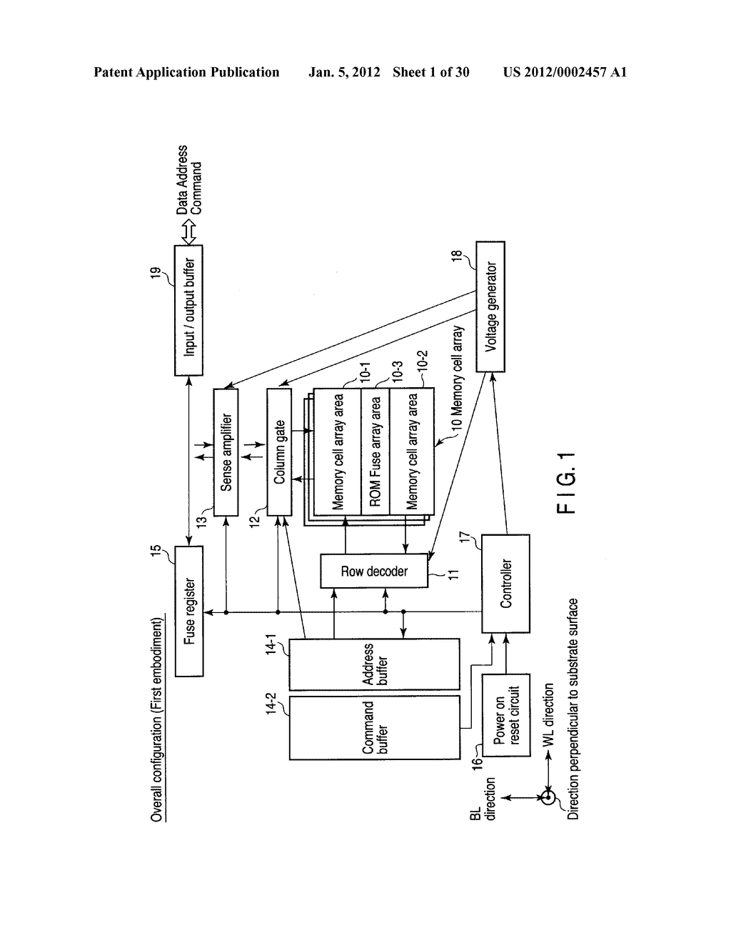 SEMICONDUCTOR MEMORY DEVICE AND CONTROL METHOD OF THE SAME - diagram, schematic, and image 02