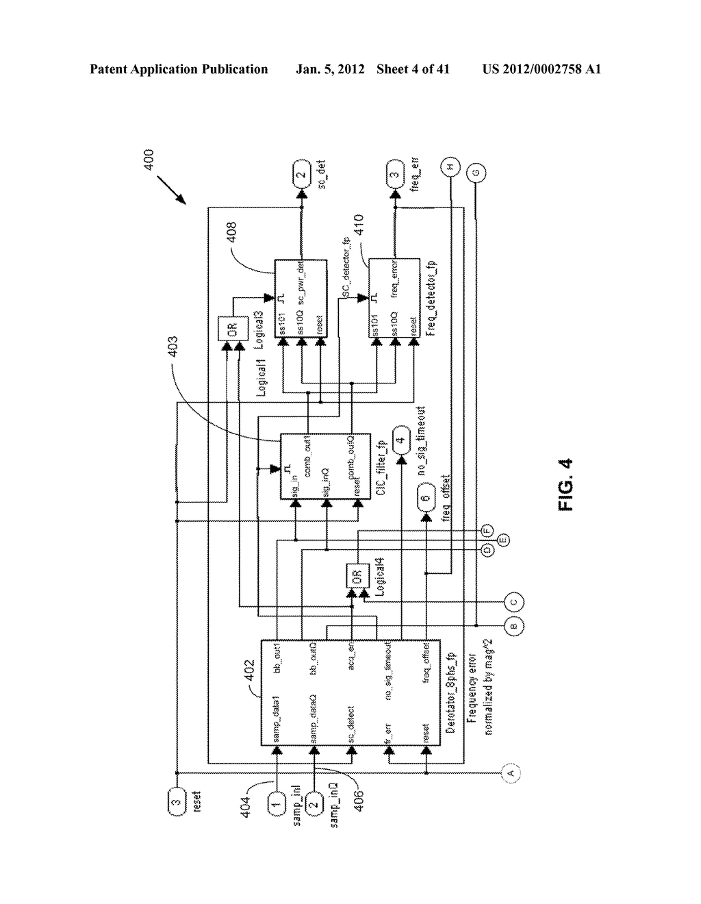 SUBCARRIER FREQUENCY ACQUISITION AND COMPLEX DEROTATION TO BASEBAND - diagram, schematic, and image 05