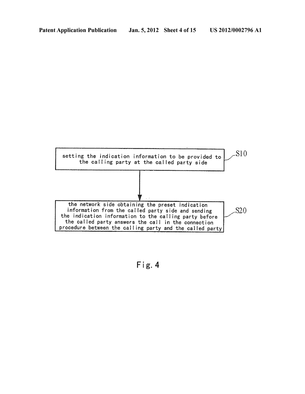 METHOD AND SYSTEM FOR CALLED PARTY TO PROVIDE INDICATION INFORMATION TO     CALLING PARTY - diagram, schematic, and image 05